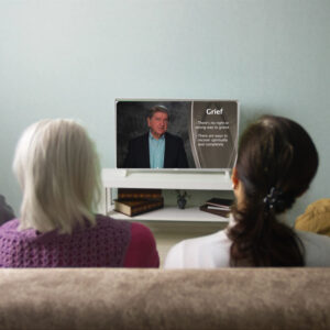Group watching Journey in Grief Care Session