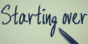 Starting Over after Loss Caligraphy