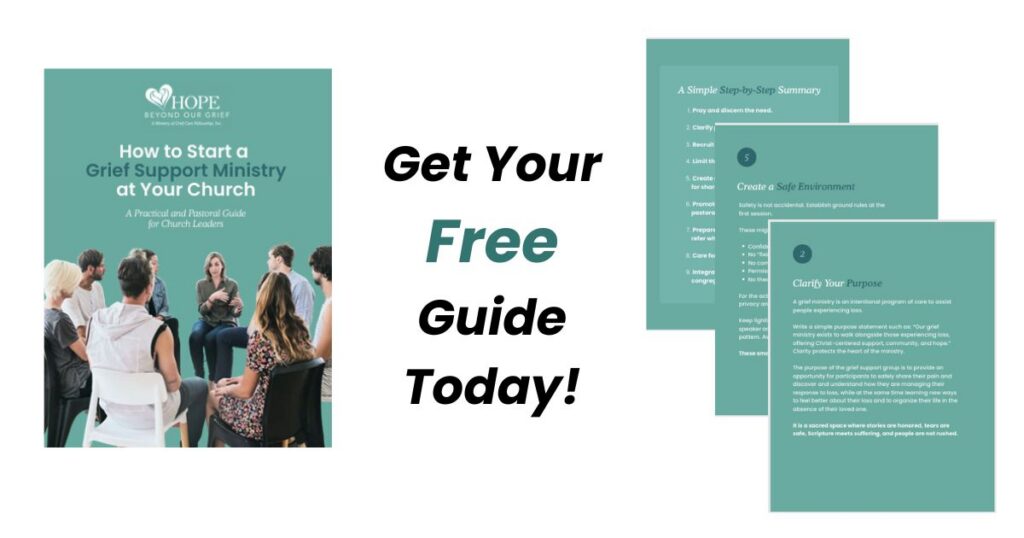 How to Start a Grief Support Ministry: Free Guide