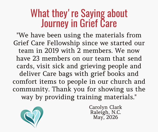 Journey in Grief Care Review comments